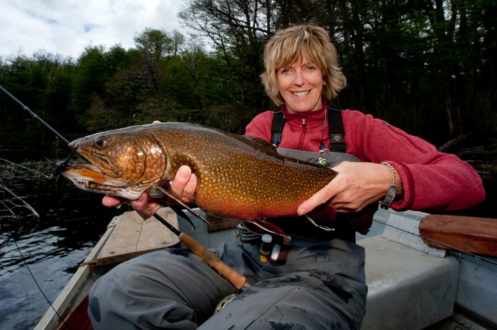 Fly Fishing Catch at Rio Manso Lodge