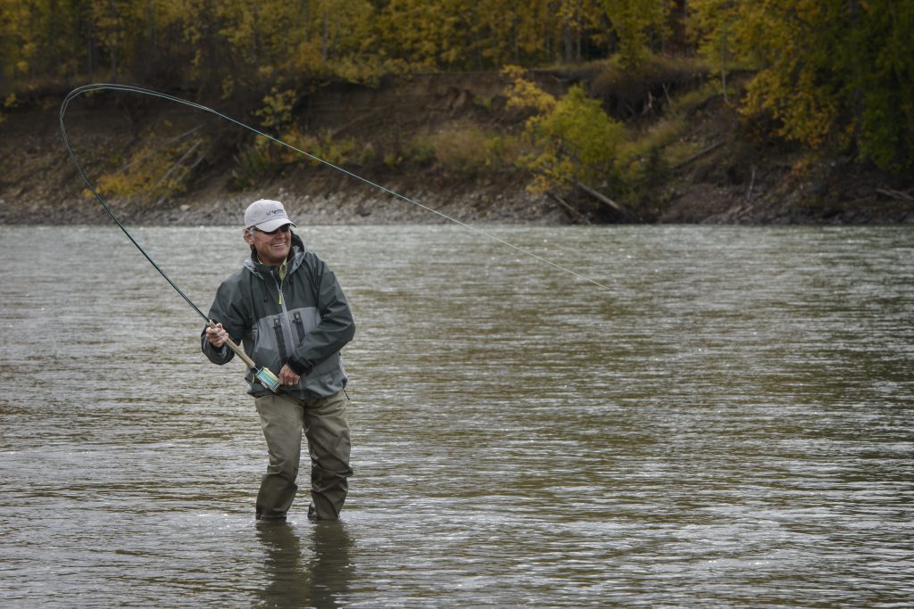 Fly Fishing in River