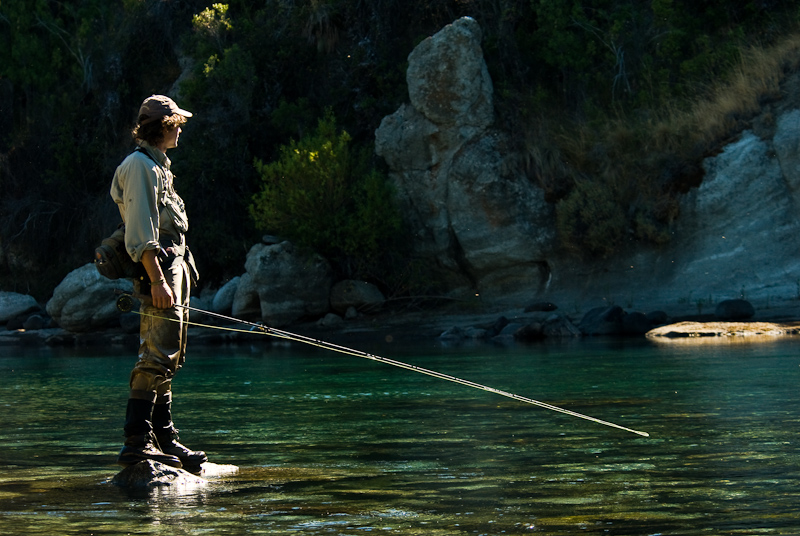 fly fisherman taking in the scene