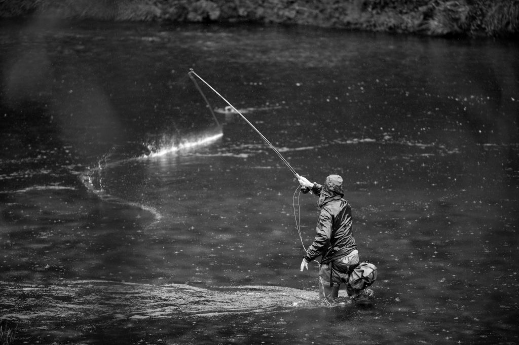 fly fisherman on the river